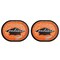 Creative Converting School Spirit Orange Graduation Oval Paper Platters 24ct